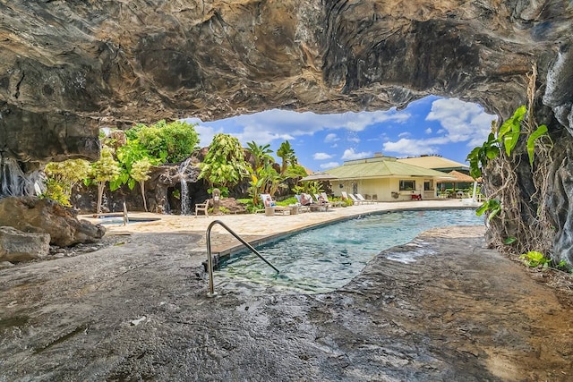 view of pool with a patio