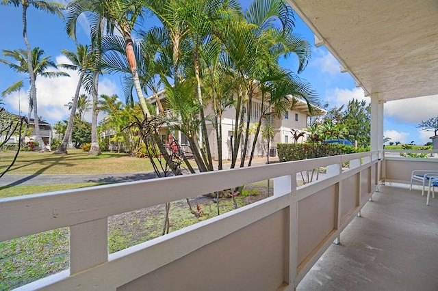 view of balcony