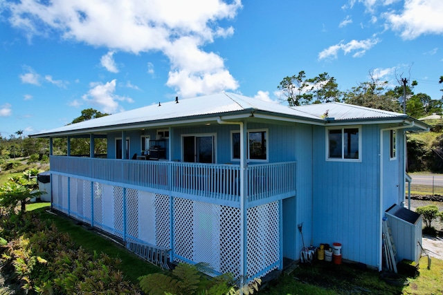 view of back of property