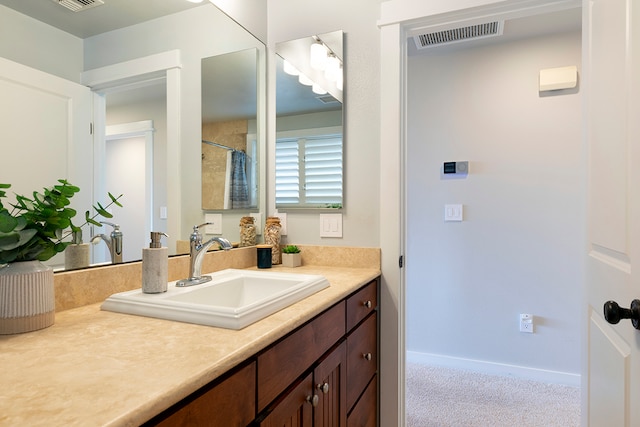 bathroom with vanity