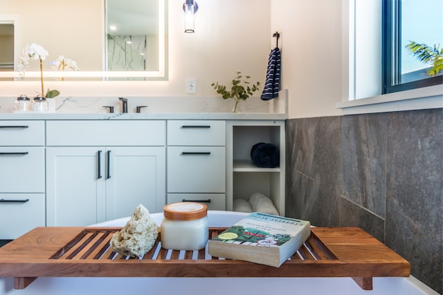 bathroom with vanity