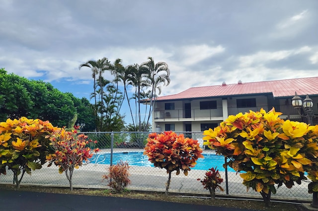 view of pool