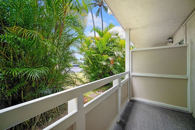 view of balcony