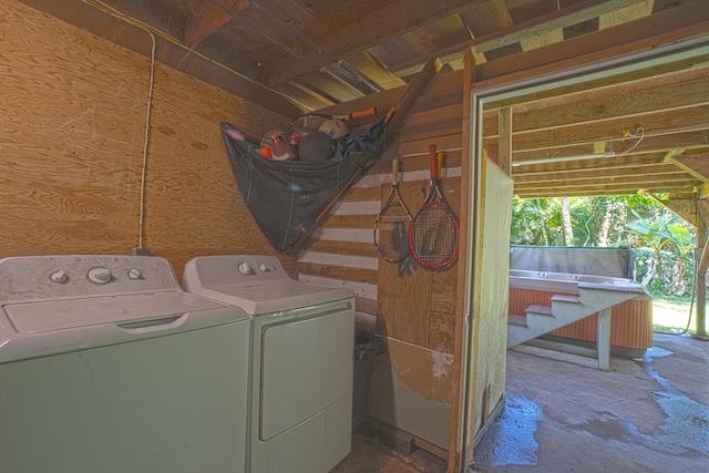 laundry area with washer and dryer