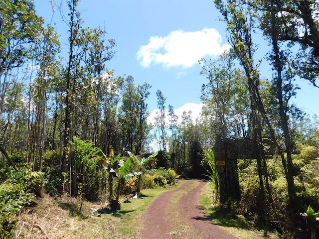 view of road