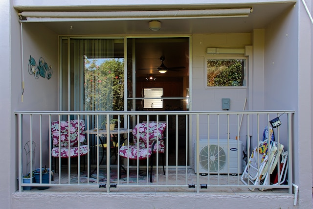 entrance to property featuring ac unit