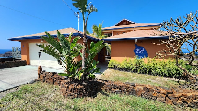 view of home's exterior featuring stucco siding