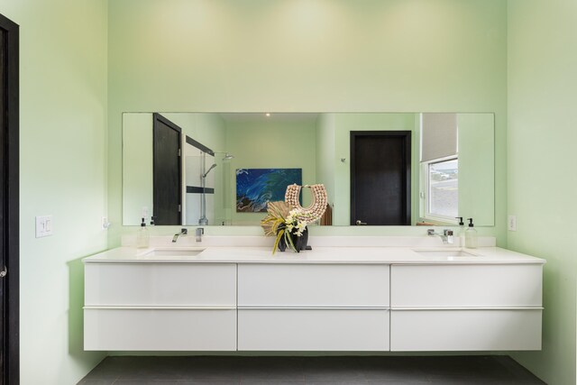 bathroom with tile patterned flooring and a tub to relax in