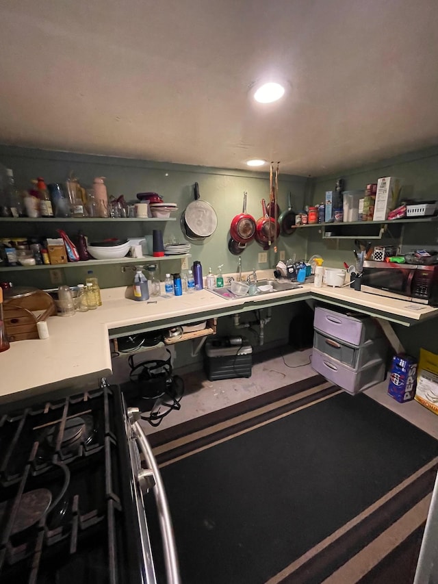 kitchen featuring sink