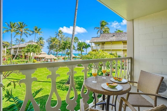 view of balcony