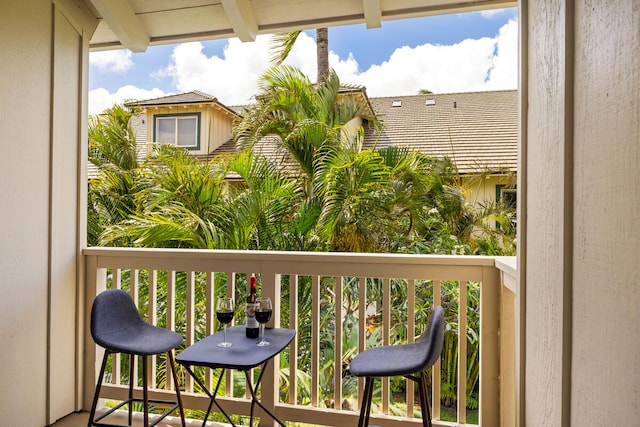 view of balcony