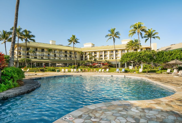 view of pool