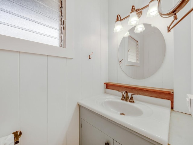 bathroom with vanity