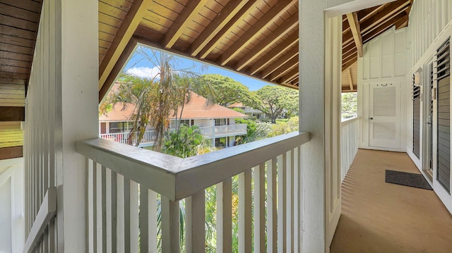 view of balcony