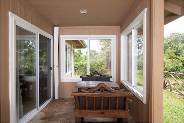 view of sunroom / solarium