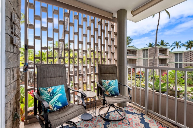 view of sunroom