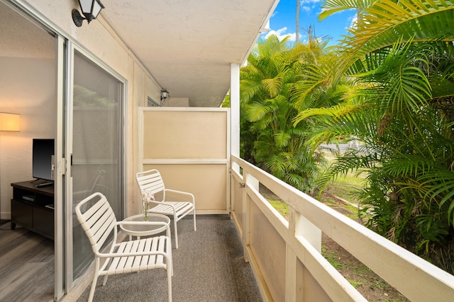 view of balcony