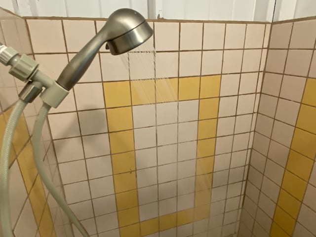 details featuring tiled shower