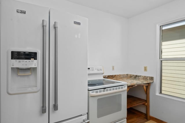 kitchen with white appliances