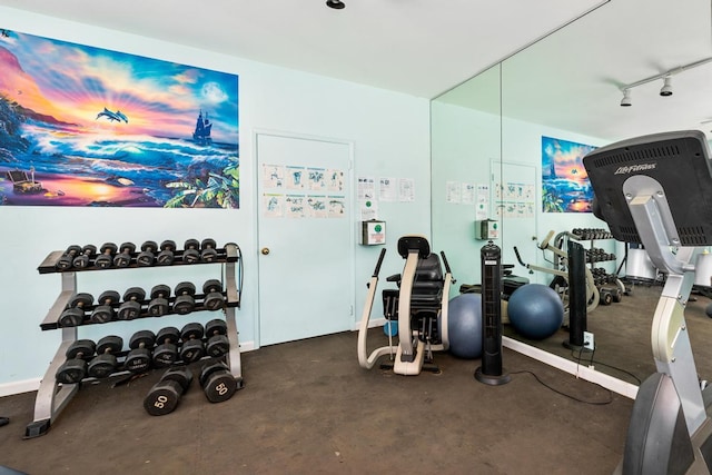 view of exercise room