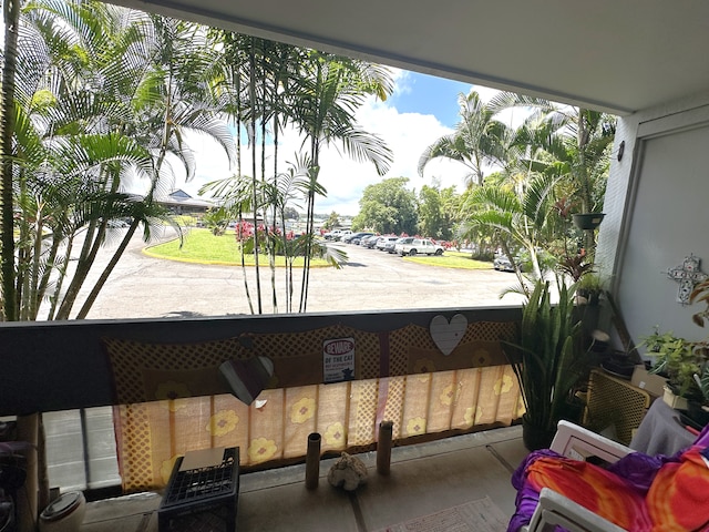 view of balcony