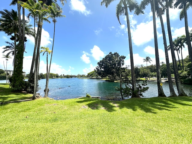 view of water feature