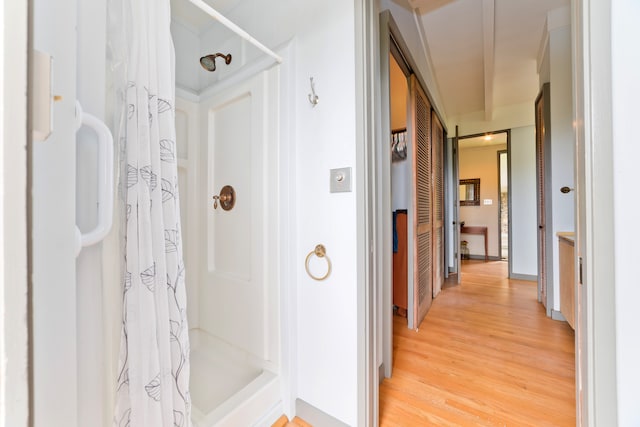 interior space featuring hardwood / wood-style flooring