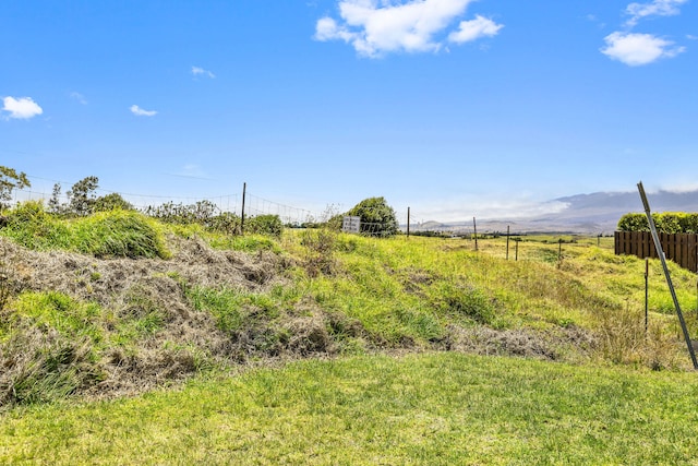 exterior space with a rural view