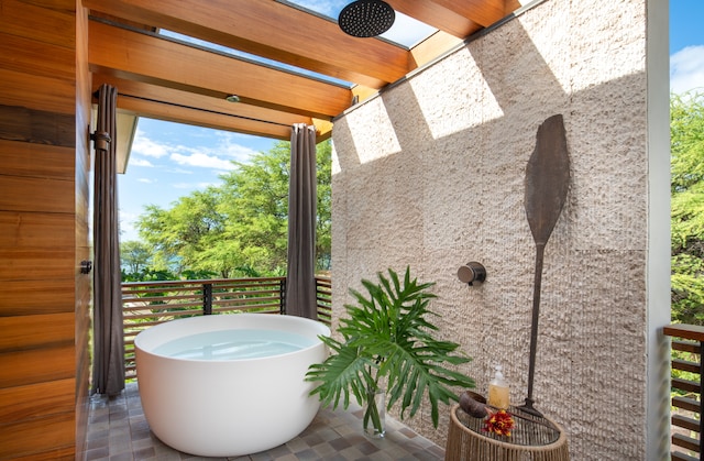 interior space featuring tile patterned floors