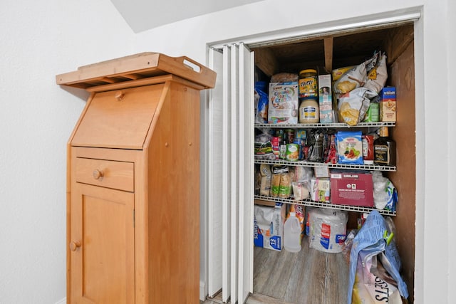 view of pantry