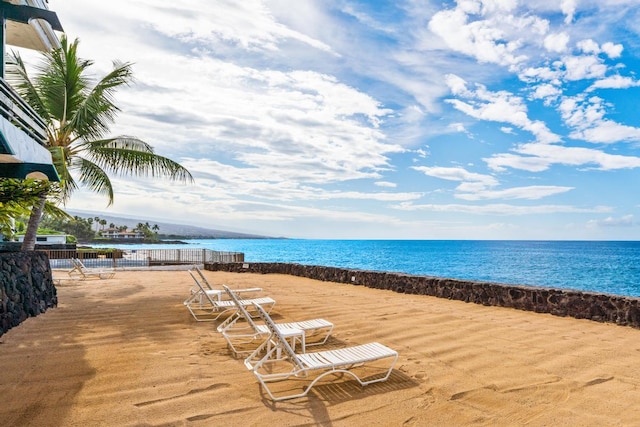 water view with a beach view