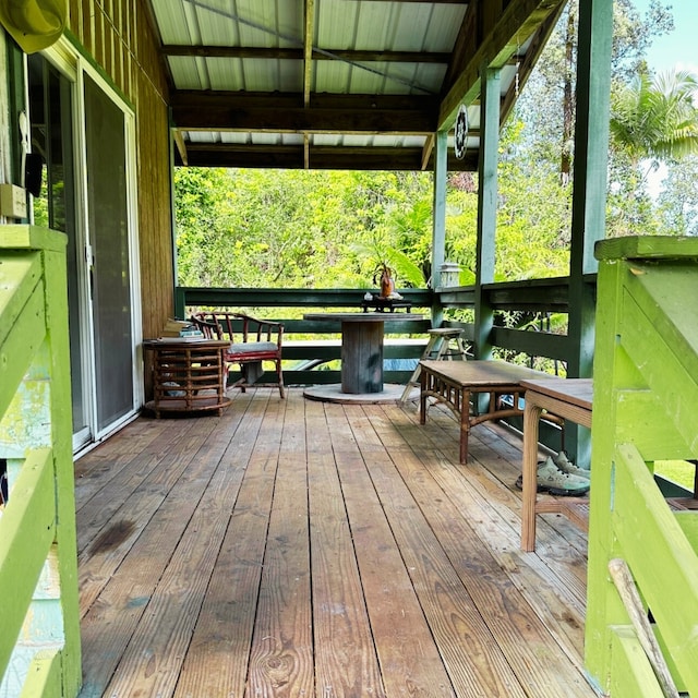 view of deck