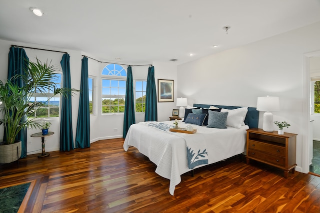 bedroom featuring hardwood / wood-style flooring