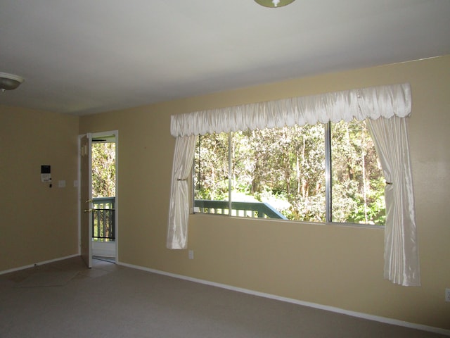 view of carpeted empty room