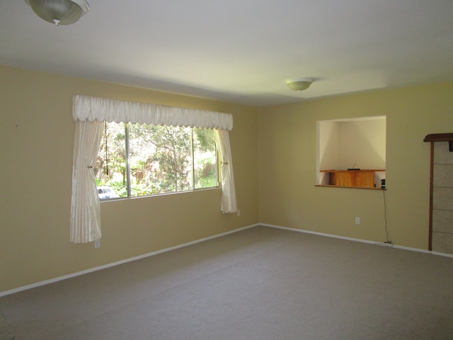 view of carpeted empty room