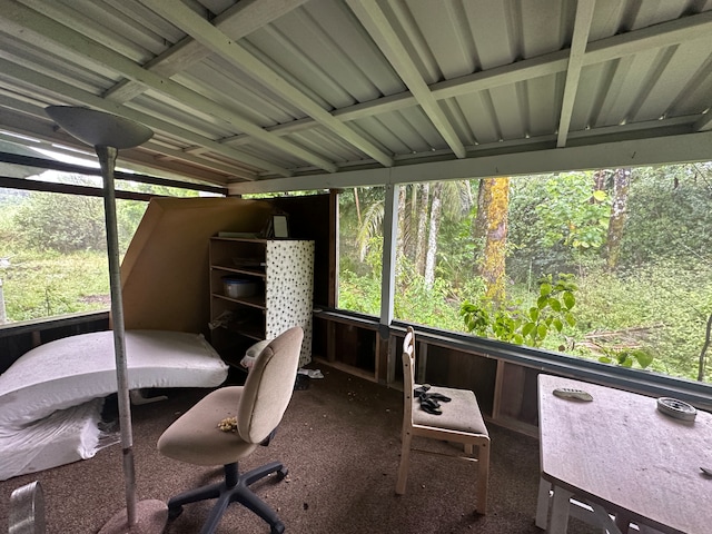 sunroom / solarium with a wealth of natural light