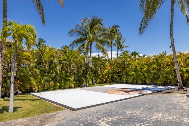 view of basketball court