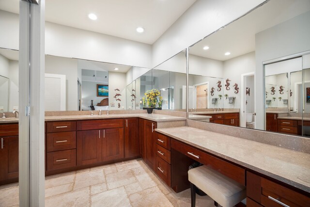 bathroom with vanity