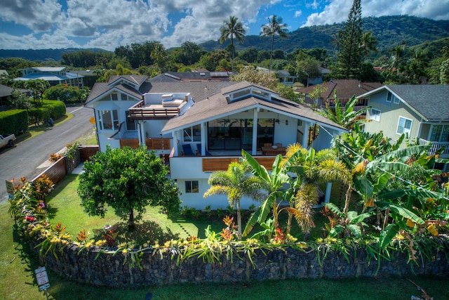 drone / aerial view featuring a residential view