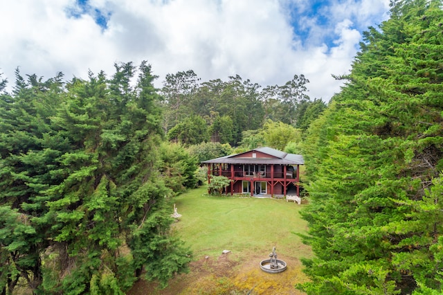 birds eye view of property