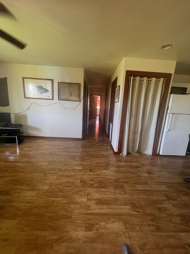 interior space with wood finished floors