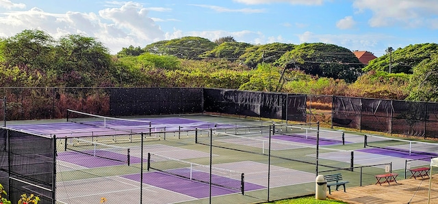 view of tennis court