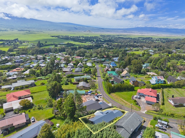 bird's eye view featuring a mountain view