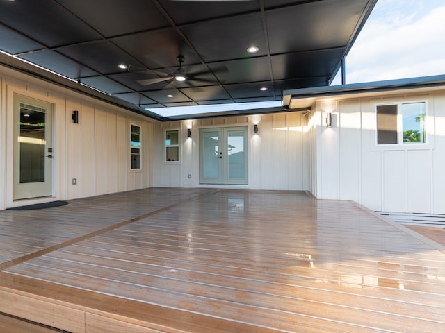3510 Mokihana Rd, Hanapepe, HI 96716 - wooden deck with french doors