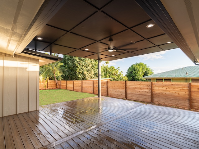 3510 Mokihana Rd, Hanapepe, HI 96716 - deck featuring a yard