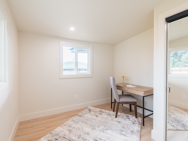 3510 Mokihana Rd, Hanapepe, HI 96716 - home office with light hardwood / wood-style flooring