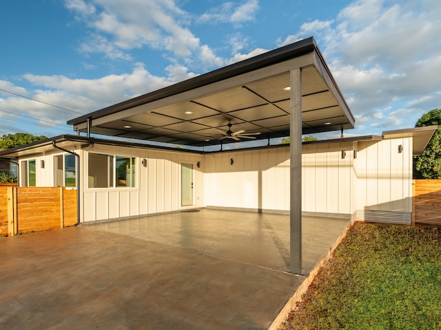3510 Mokihana Rd, Hanapepe, HI 96716 - view of property exterior with a patio area and ceiling fan