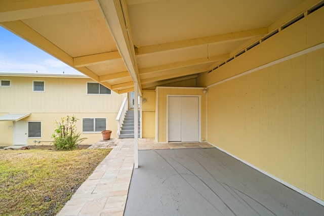 exterior space featuring a patio