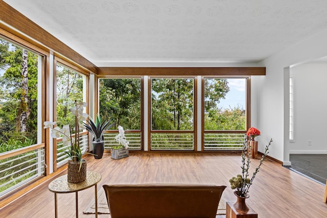 view of sunroom / solarium