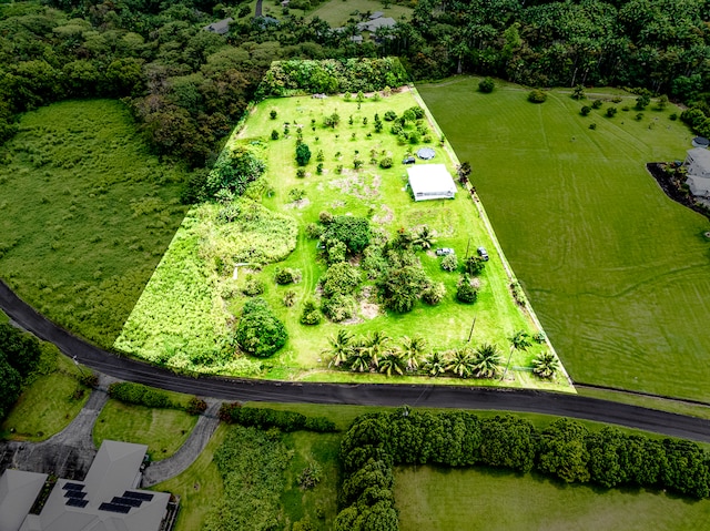 drone / aerial view featuring a rural view